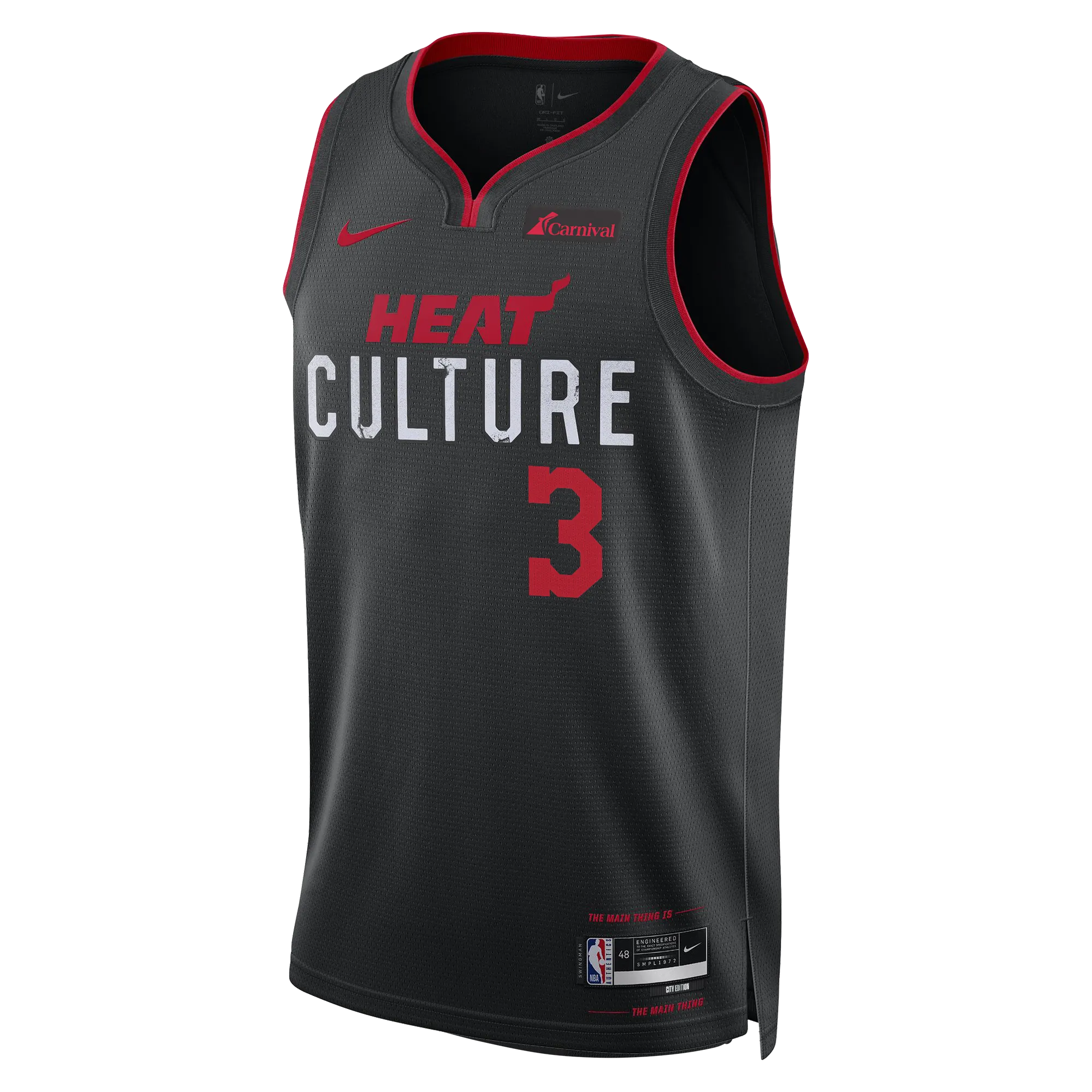 Dwyane Wade Nike HEAT Culture Youth Swingman Jersey