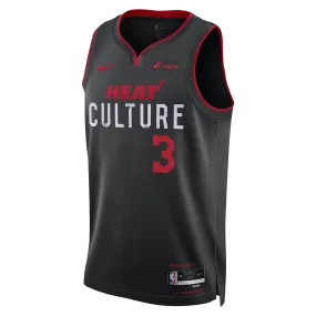 Dwyane Wade Nike HEAT Culture Youth Swingman Jersey