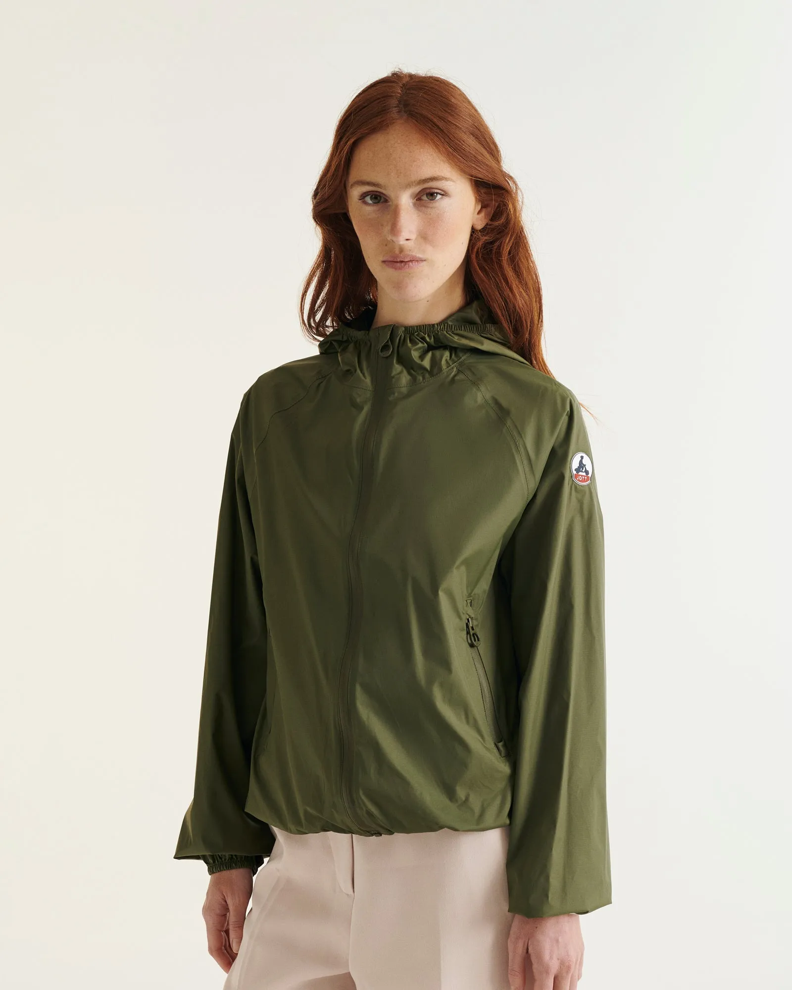 Feroe packable waterproof jacket Army