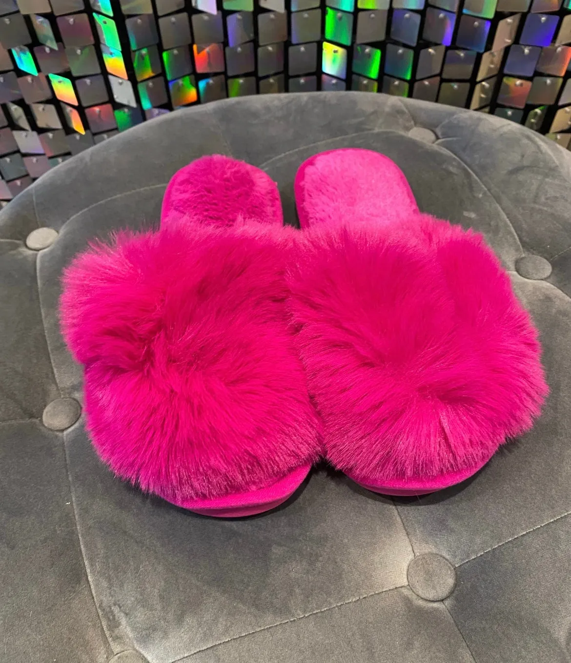 Fluffy Mule Slippers