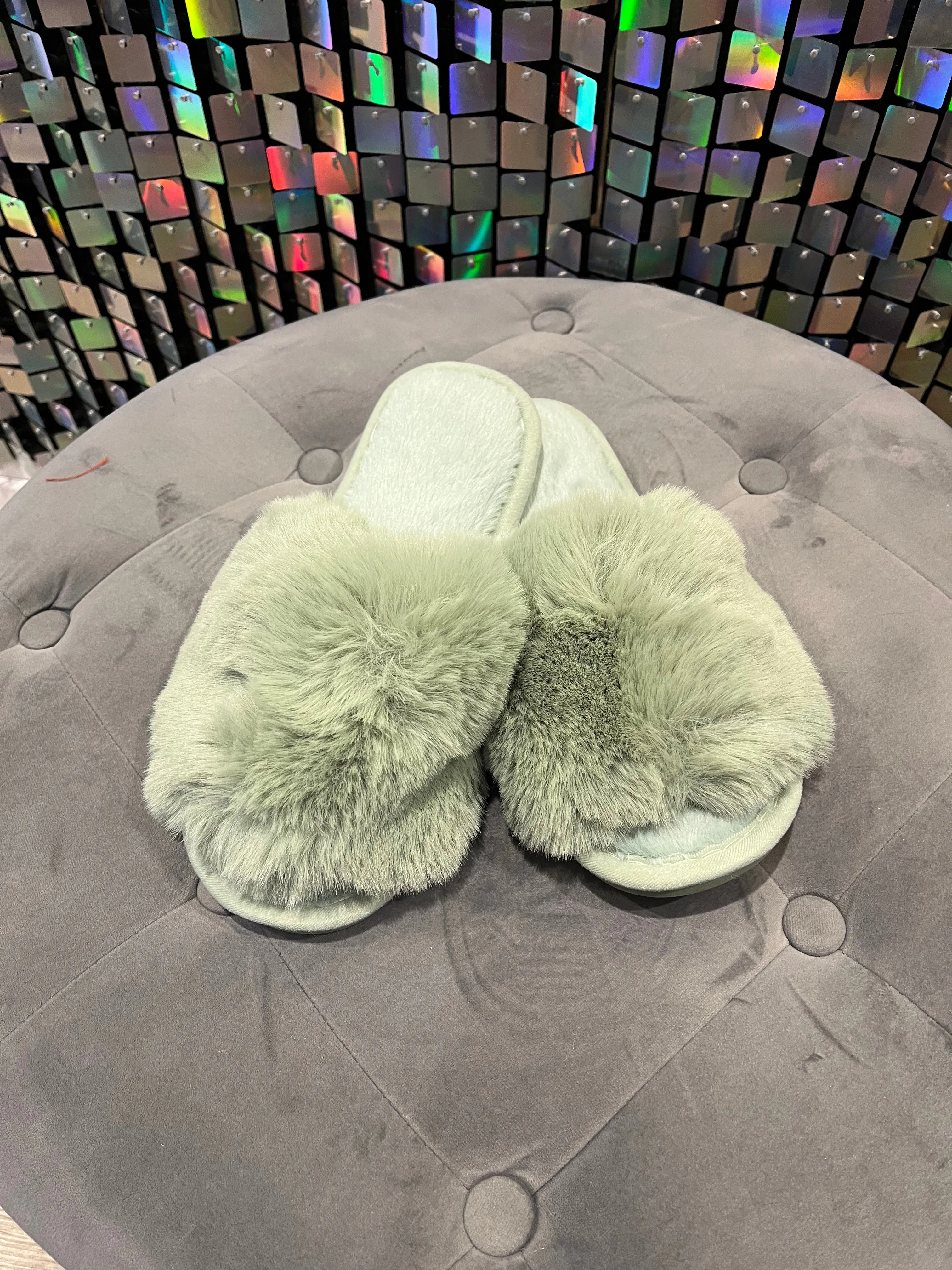 Fluffy Mule Slippers