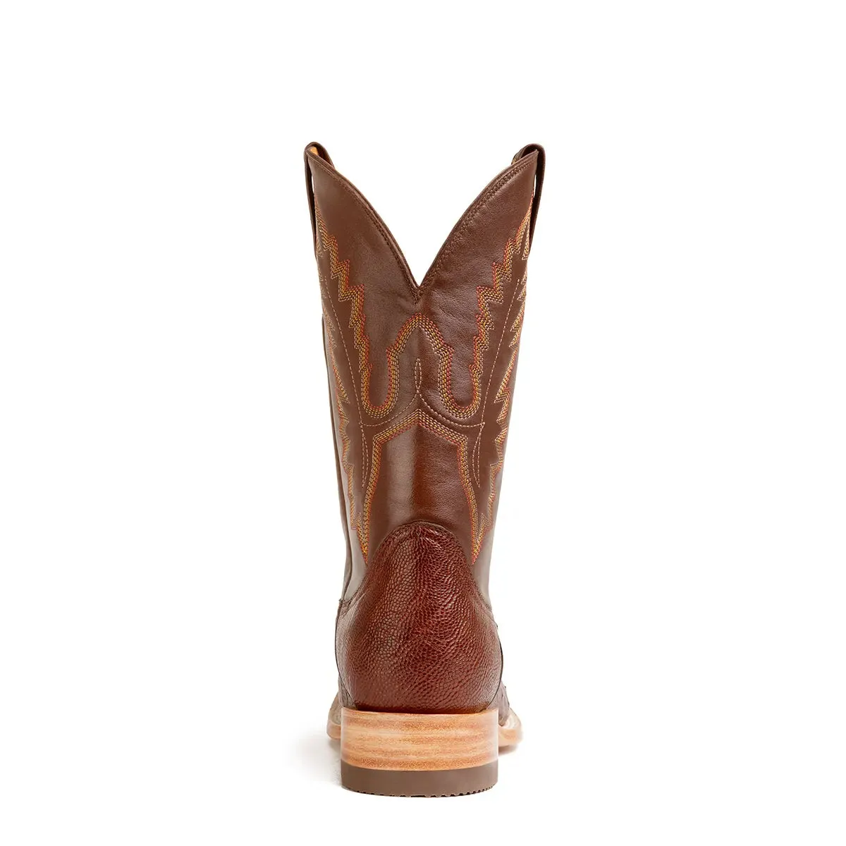 Gavel Men's Arroyo Smooth Ostrich Stockman Boots - Tobacco