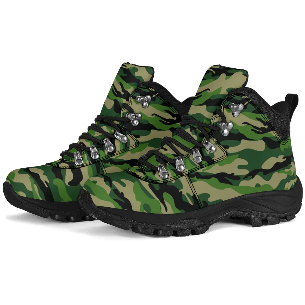 Green Camouflage - Alpine Boots