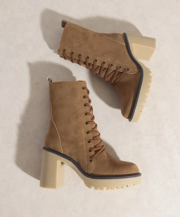 Jenna - Platform Combat Boots