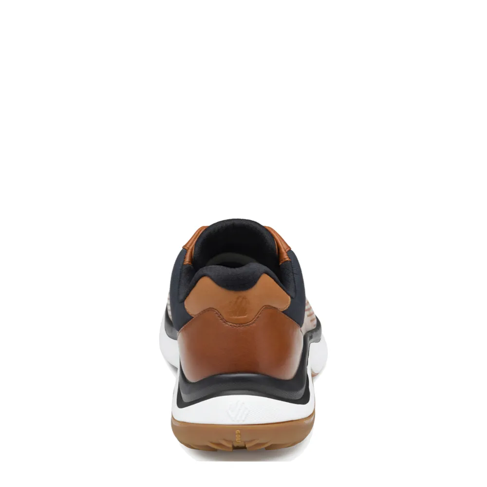 Johnston & Murphy Men's HT1-Luxe U-Throat Waterproof Sneaker in Tan Leather