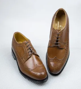 Johnston & Murphy Tan Leather Brogue