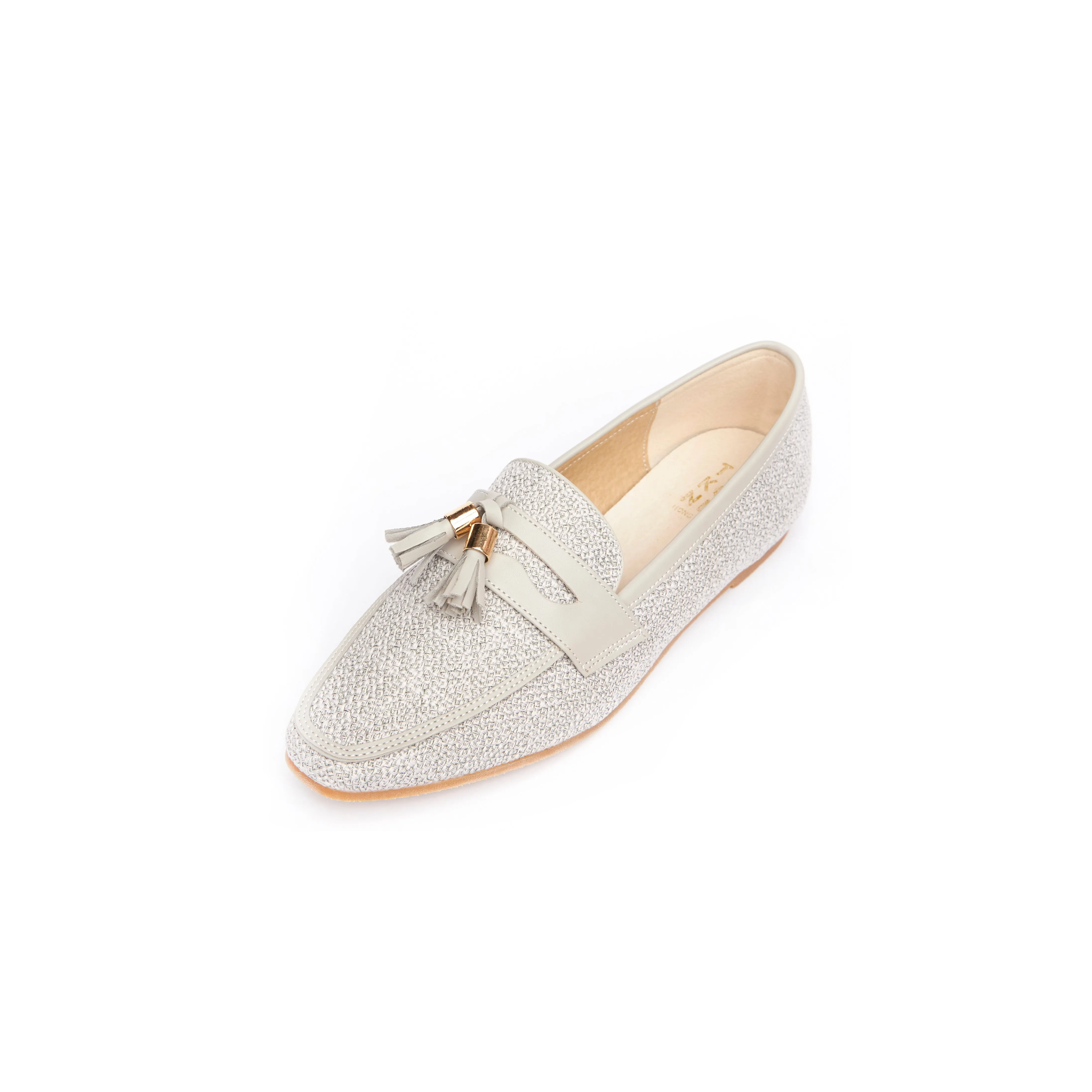 Stylish Mid Grey Kenni Tassel Loafers