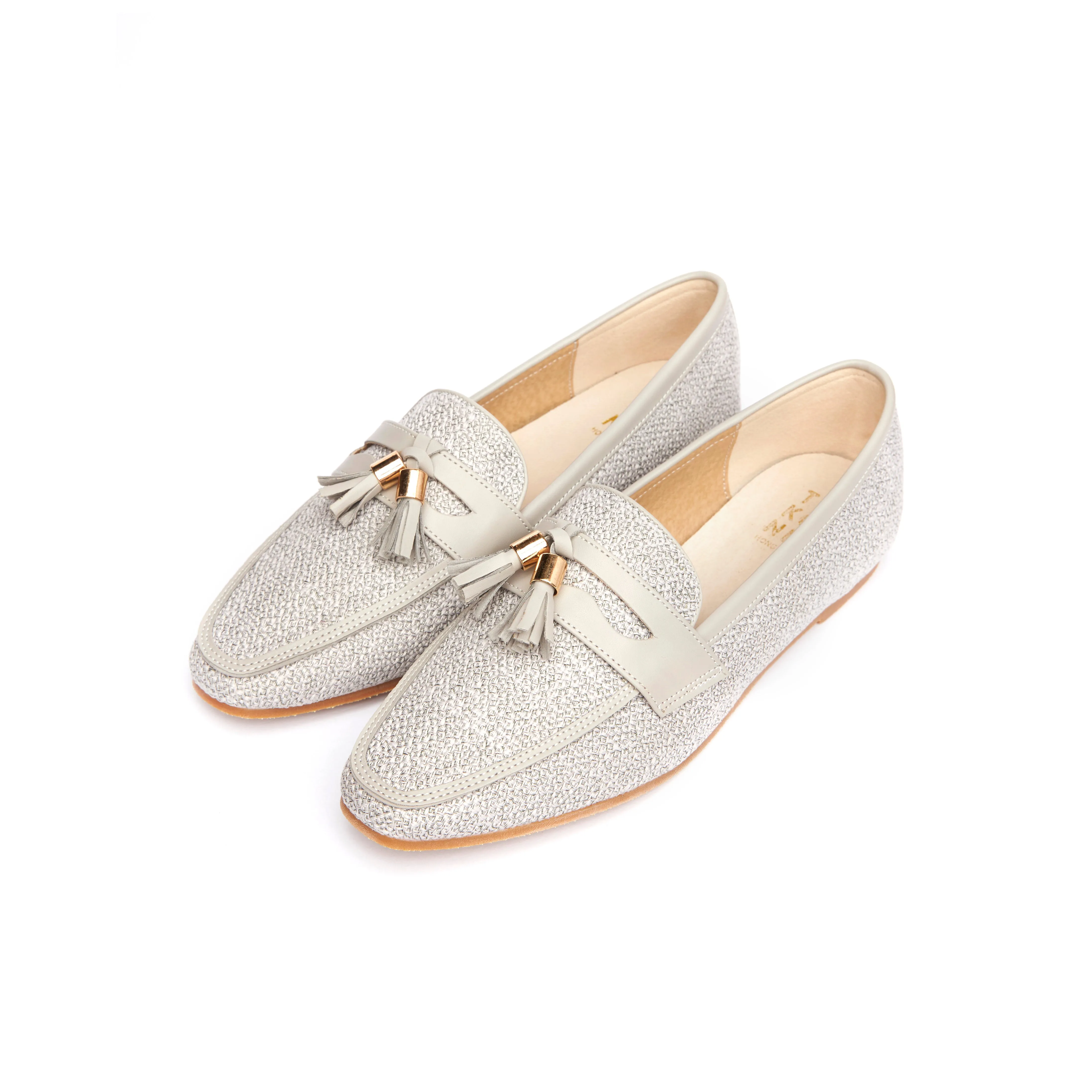 Stylish Mid Grey Kenni Tassel Loafers