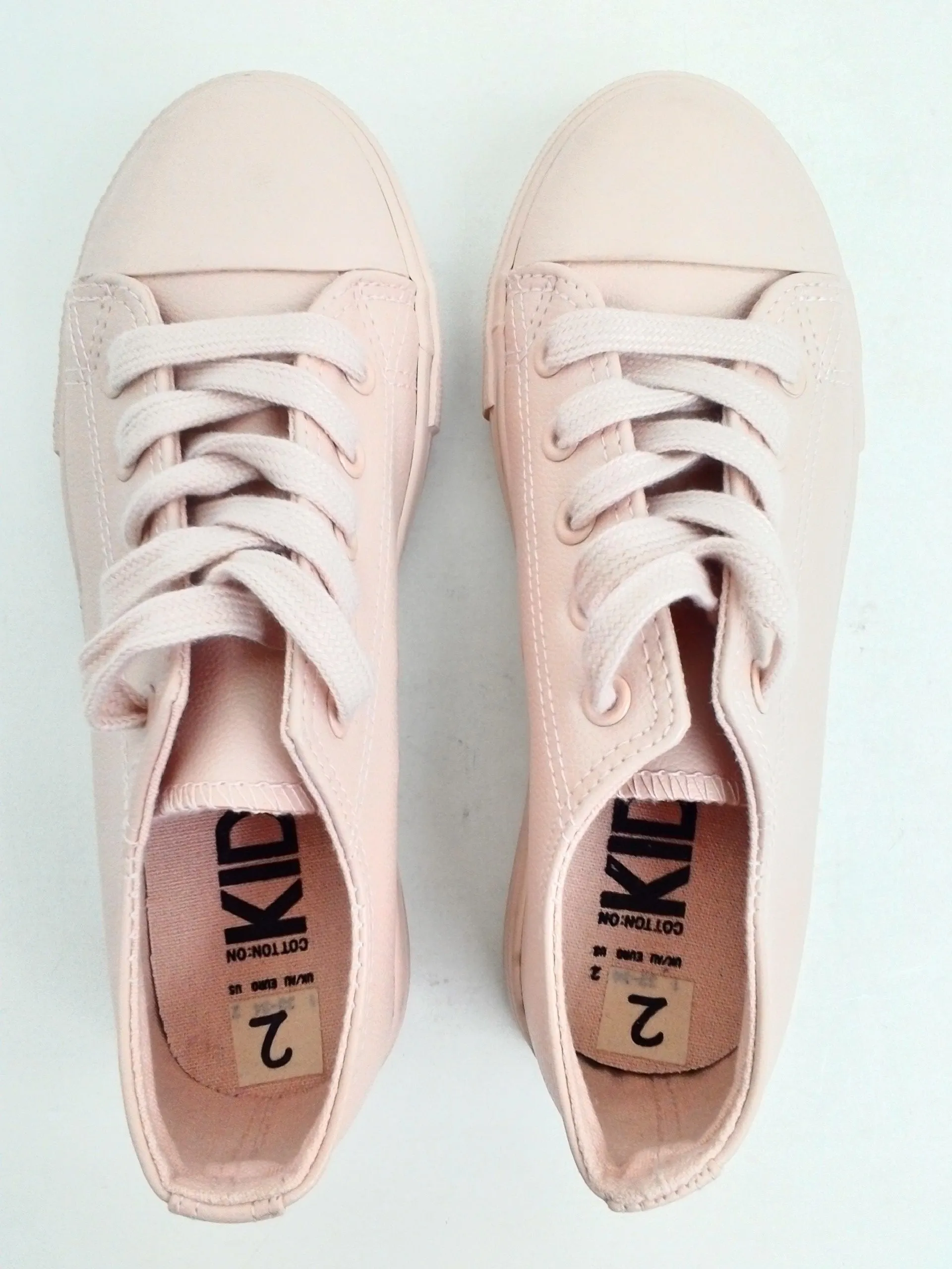 KIDS Women's Soft Pink Sneakers Size 2