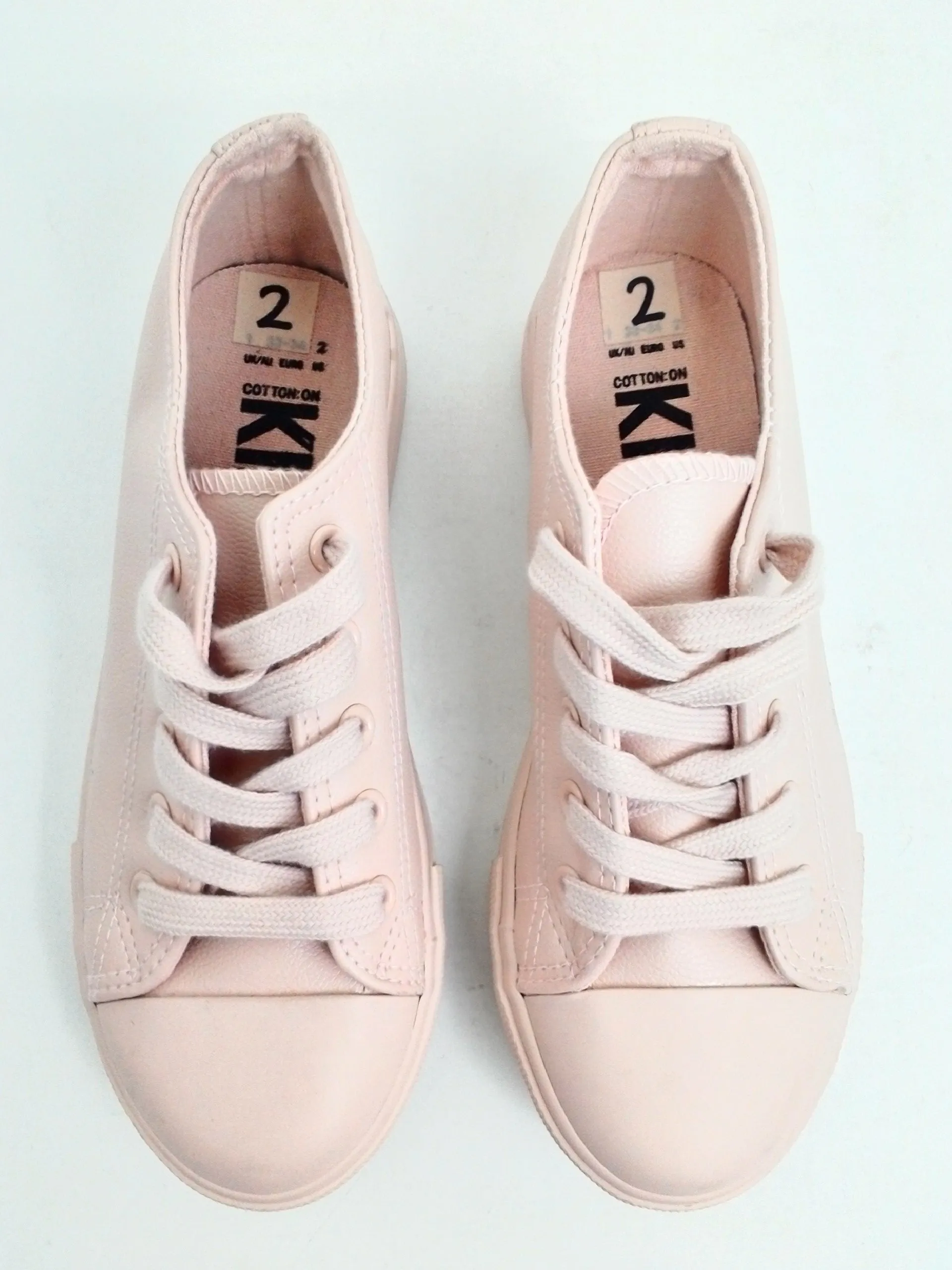 KIDS Women's Soft Pink Sneakers Size 2