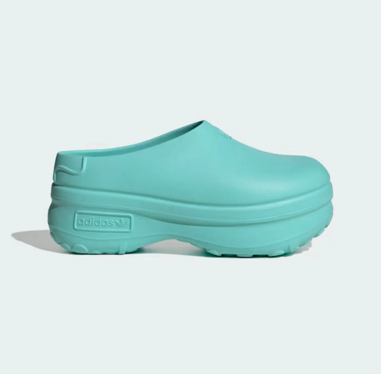 LADIES' ADIFOM STAN SMITH MULE SHOES - Flash Aqua