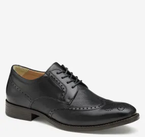 Lewis Embossed Wingtip, Black