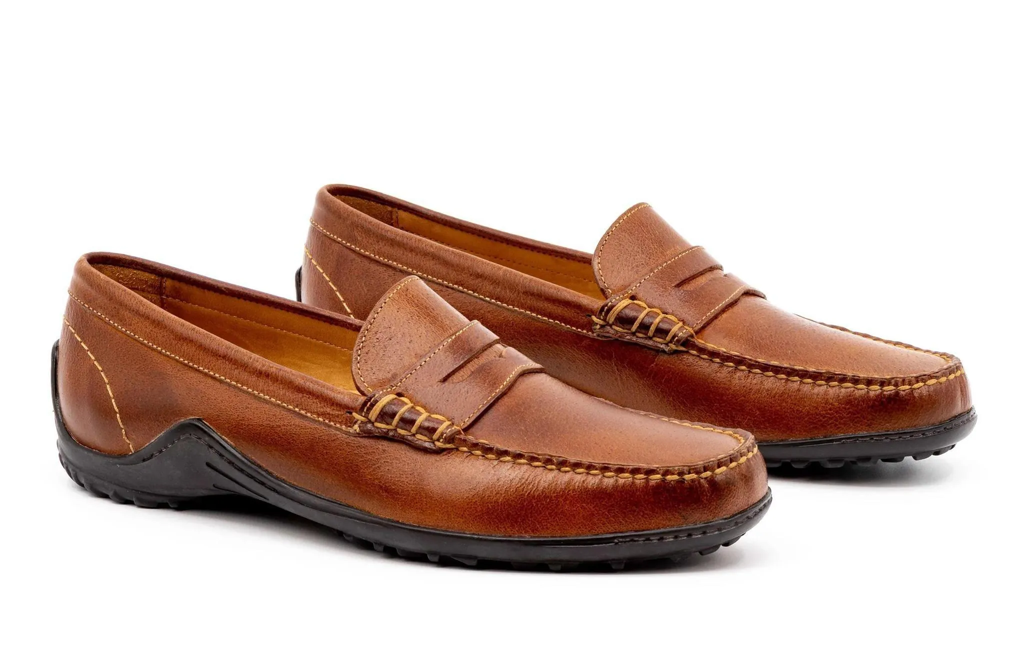 Martin Dingman Bill Water Buffalo Leather Penny Loafer