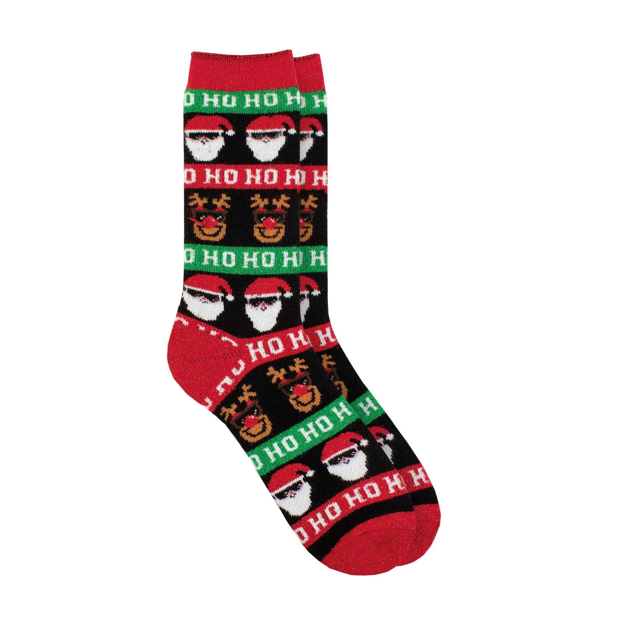 Mens Lite Christmas Socks - Ho Ho Ho