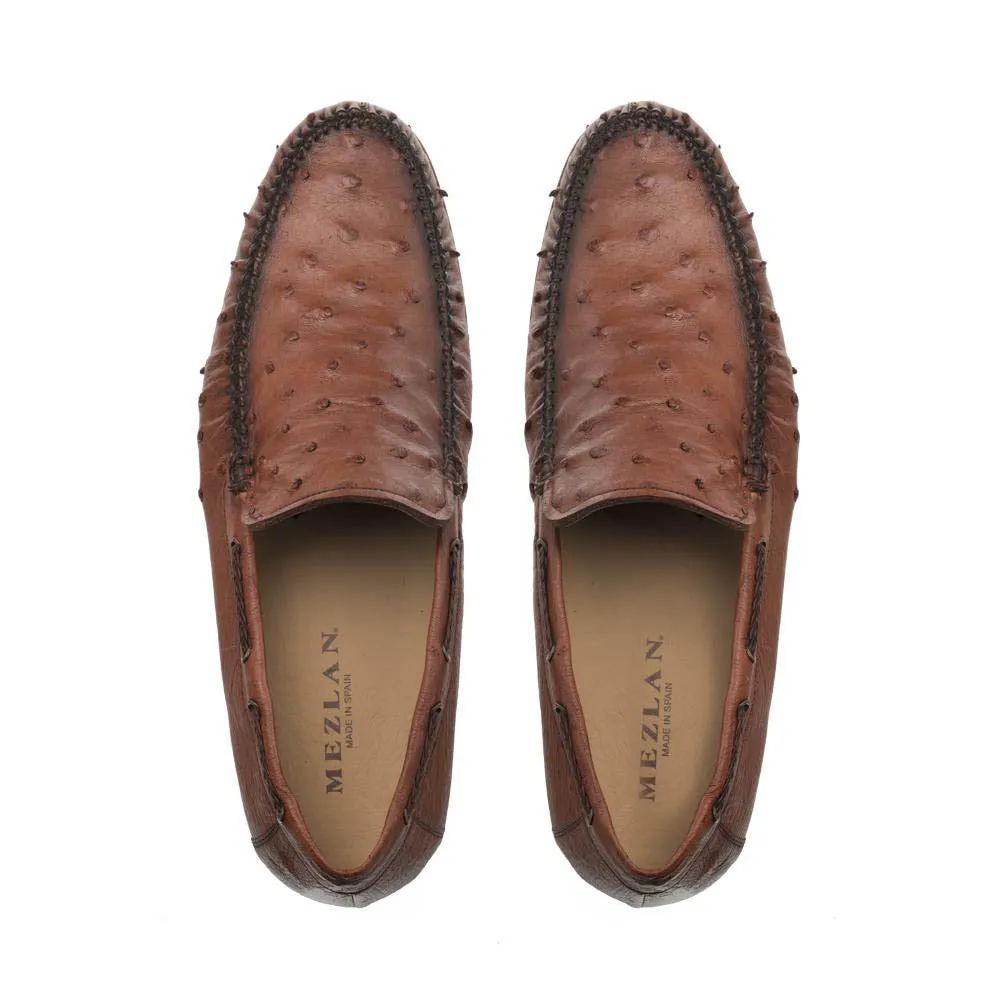 Mezlan Brandy Genuine Ostrich Dress Moccasin