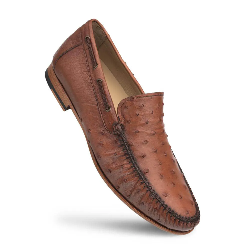 Mezlan Brandy Genuine Ostrich Dress Moccasin