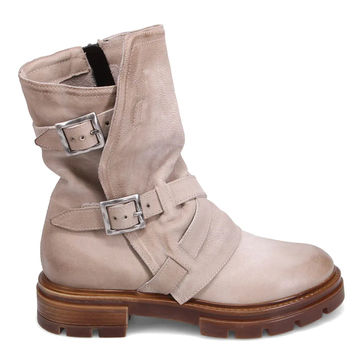 Miz Mooz BIGGS Combat Boot in Pebble