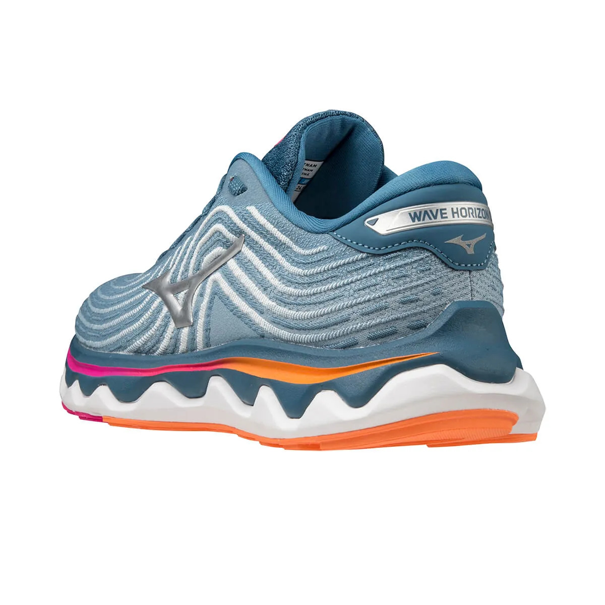 Mizuno Womens Wave Horizon 6 Running Shoes | Blue Ashes/Silver - Style 87 C