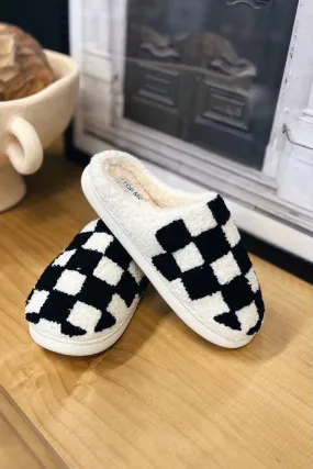 Naomi Checkered Slippers