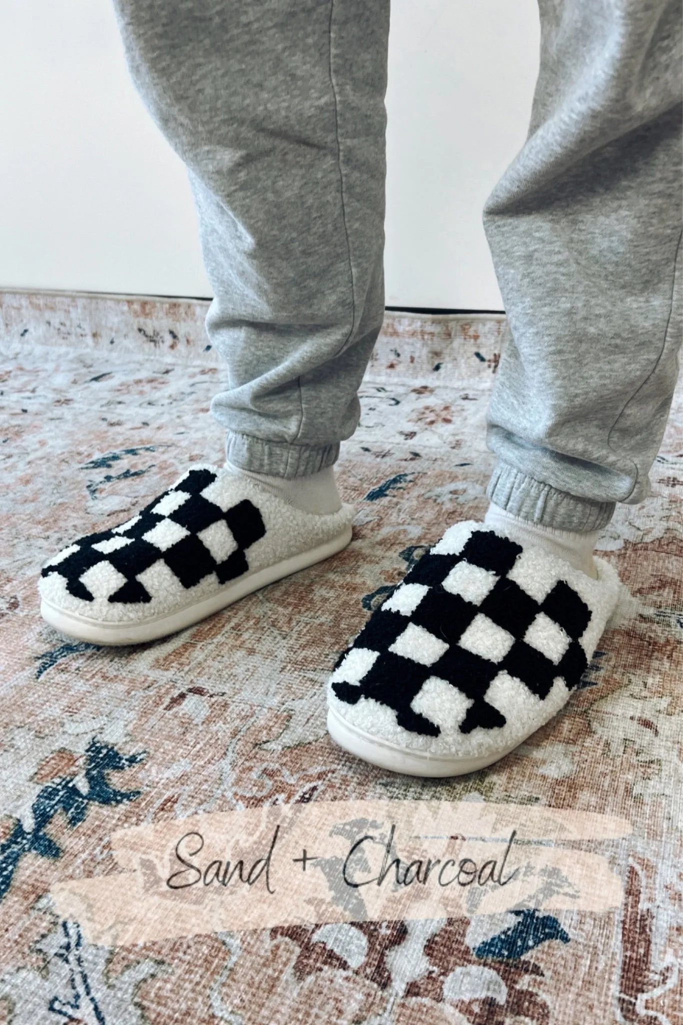 Naomi Checkered Slippers