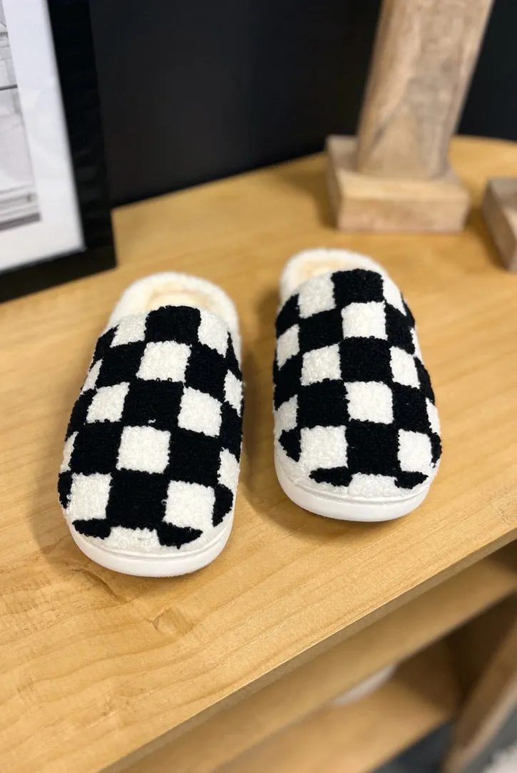 Naomi Checkered Slippers