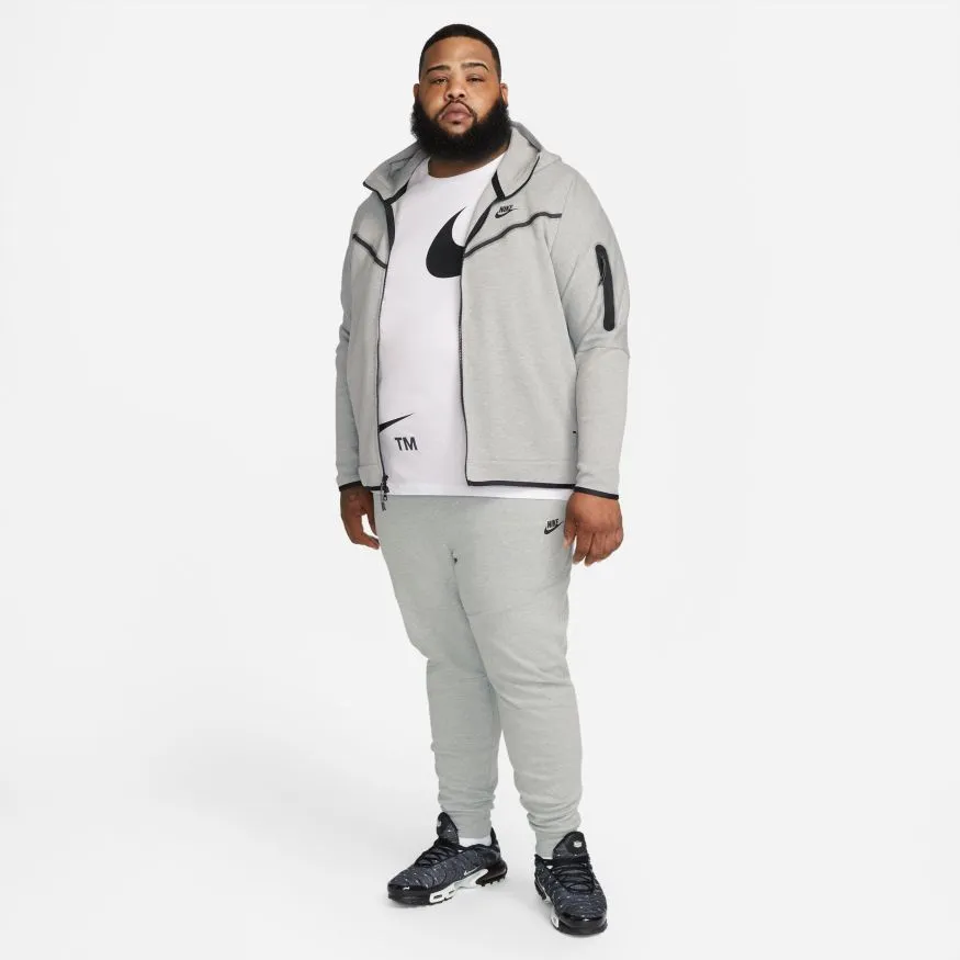 Nike Sportswear Tech Fleece Hoodie - DK GREY HEATHER/BLACK