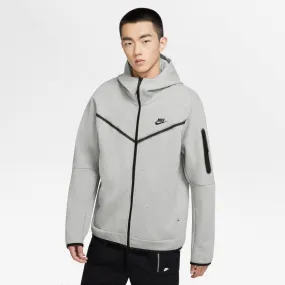 Nike Sportswear Tech Fleece Hoodie - DK GREY HEATHER/BLACK