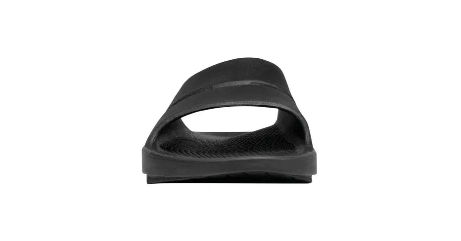 OOFOS | OOahh | Recovery Slides | Unisex | Black