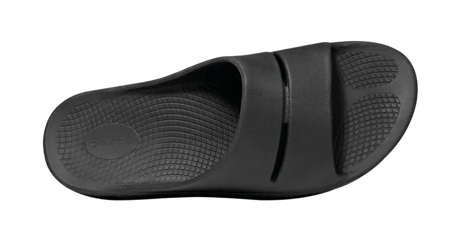 OOFOS | OOahh | Recovery Slides | Unisex | Black