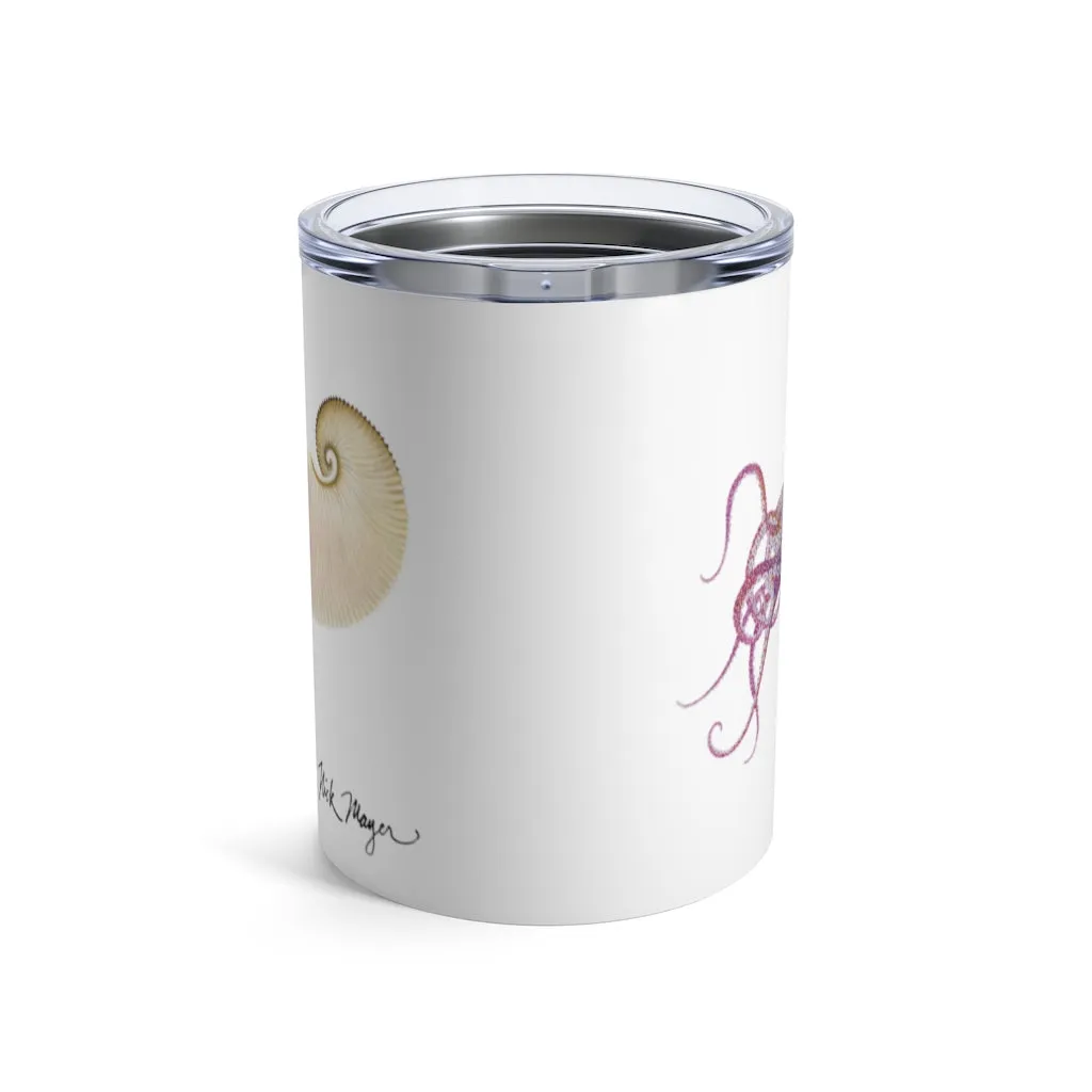 Paper Nautilus 3, 10 oz Steel Tumbler