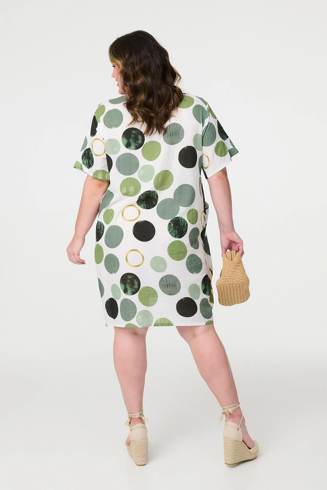 Polka Dot Relaxed Tunic Dress