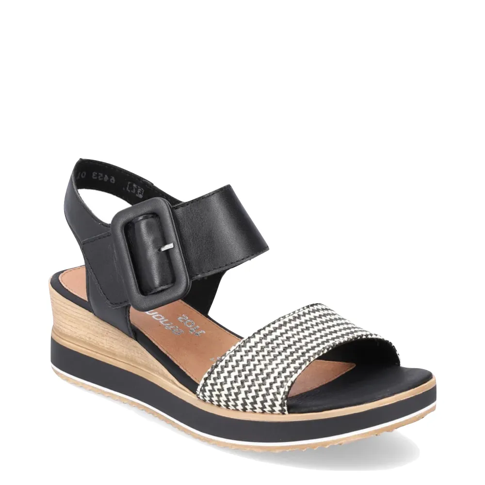 Remote Women's Jerilyn 53 Wedge Sandal in Black