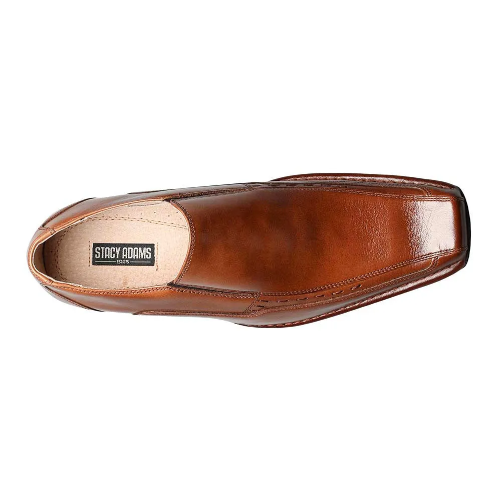 Stacy Adams Cognac TEMPLIN Bike Toe Loafer