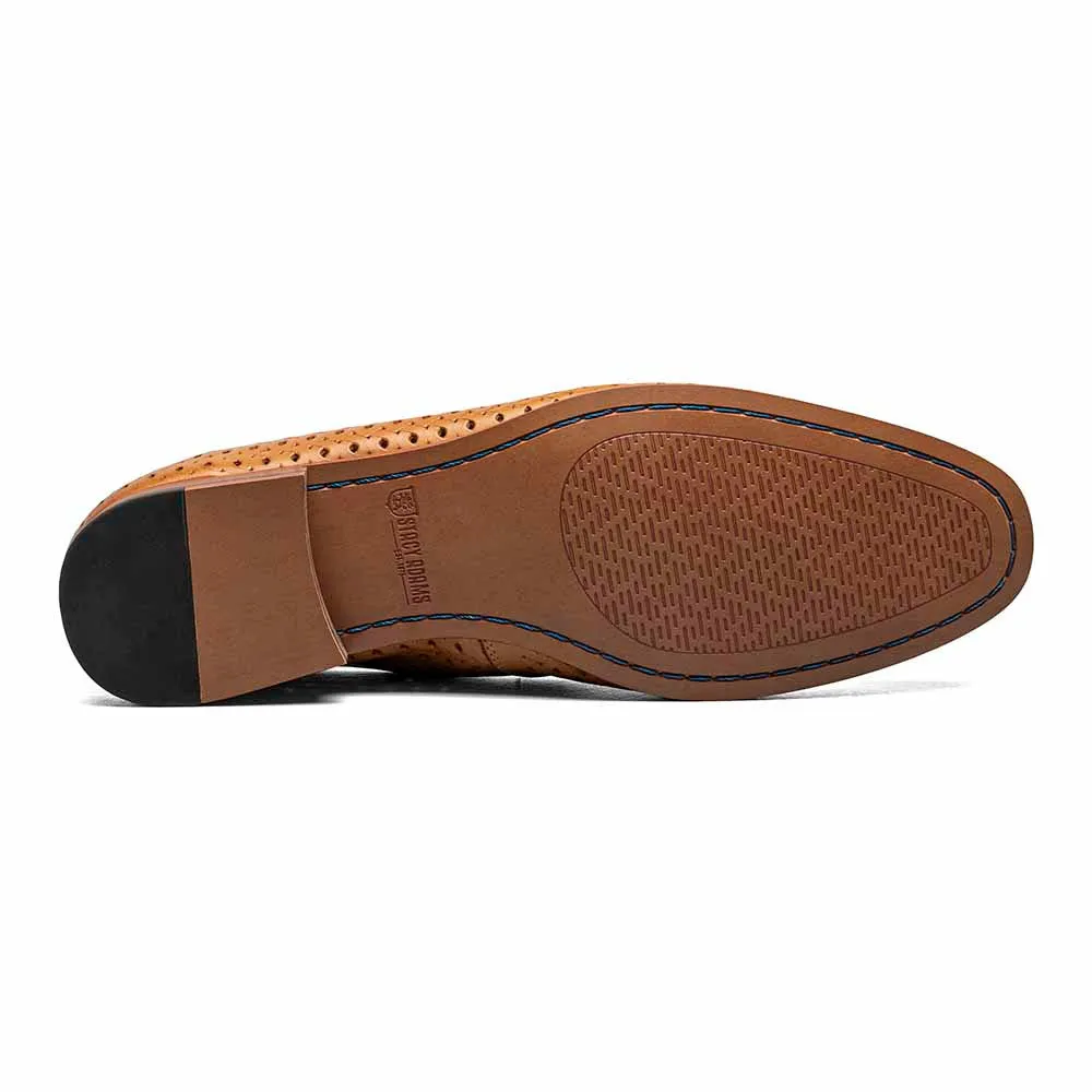 Stacy Adams Natural WINDEN Moc Toe Perf Men's Slip On