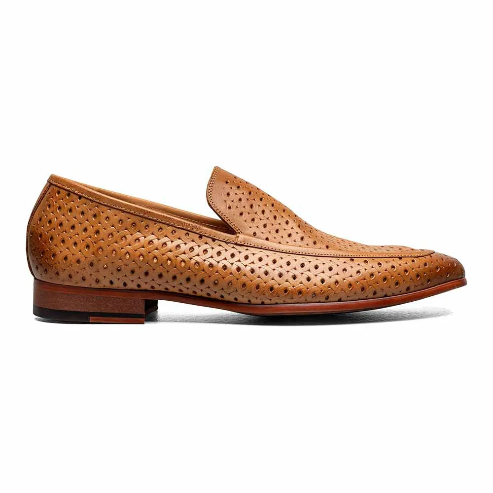 Stacy Adams Natural WINDEN Moc Toe Perf Men's Slip On