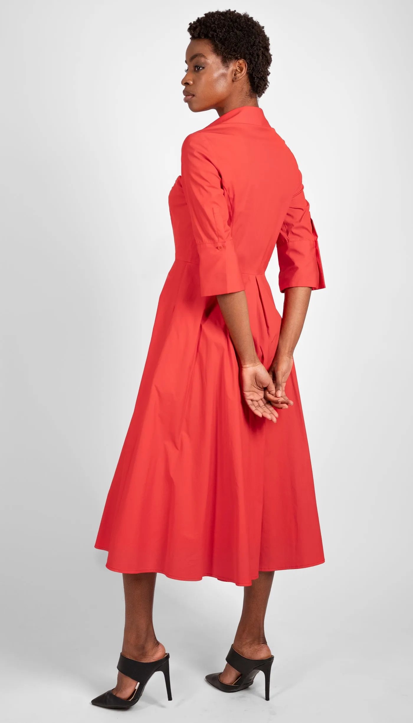 Valeria ShirtDress/ Scarlet Red