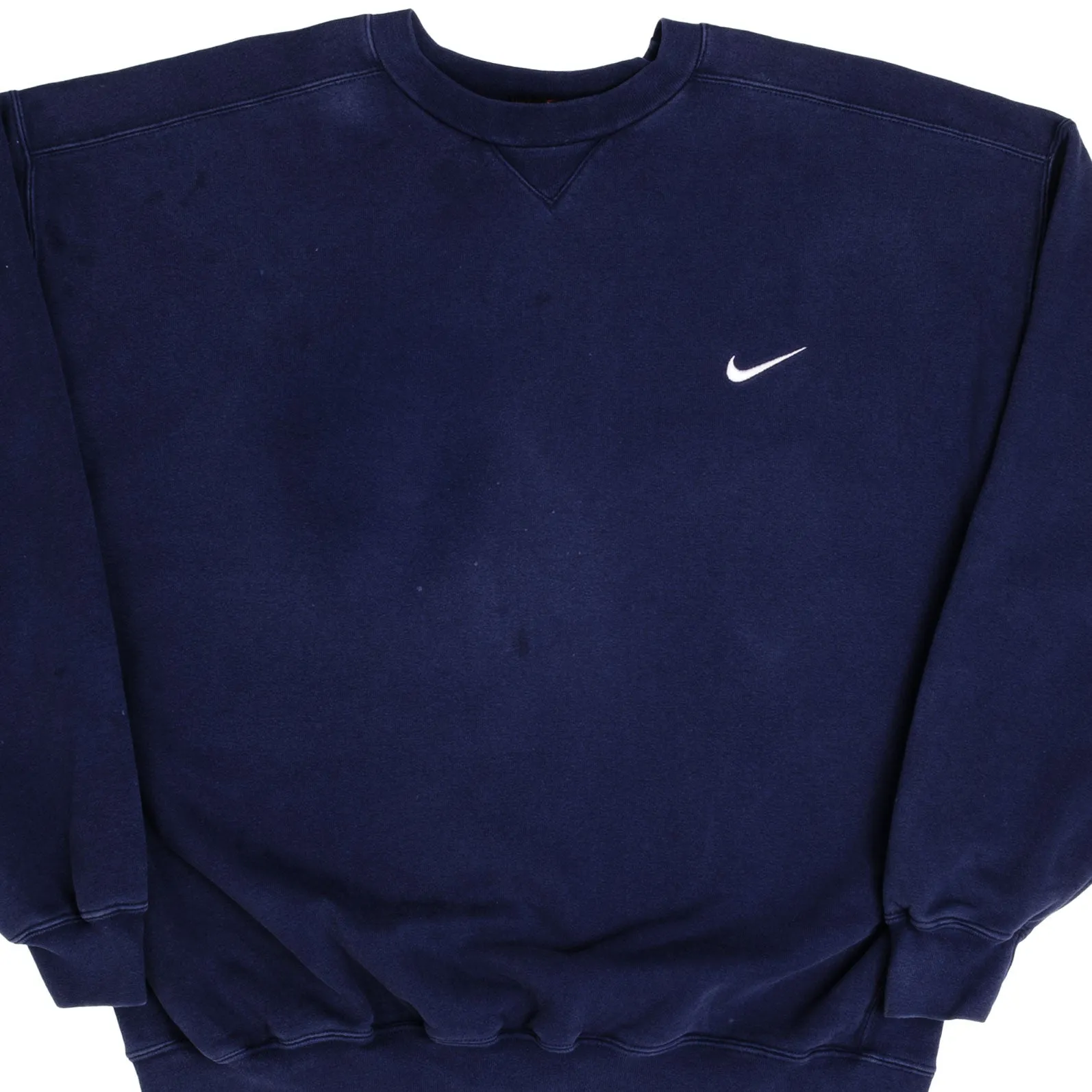 VINTAGE CLASSIC NIKE SWOOSH BLUE HEAVYWEIGHT SWEATSHIRT 90s XL NAVY