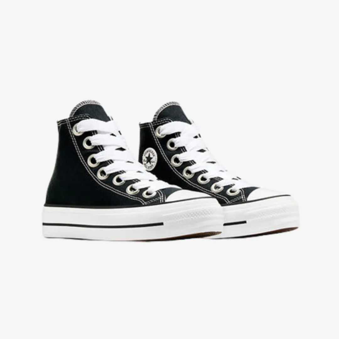 womens converse ctas lift sketch hi (black/white)