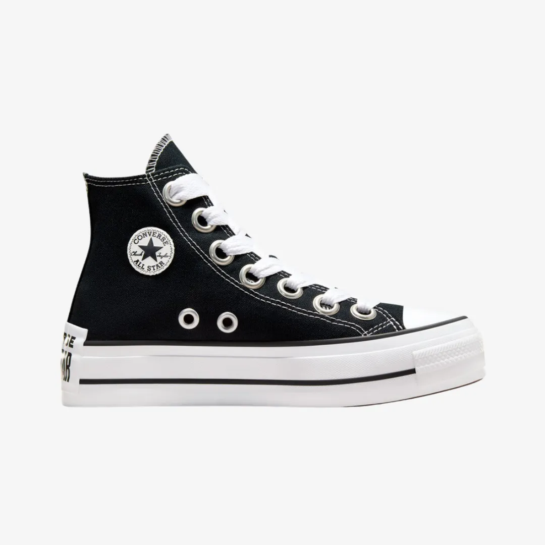 womens converse ctas lift sketch hi (black/white)