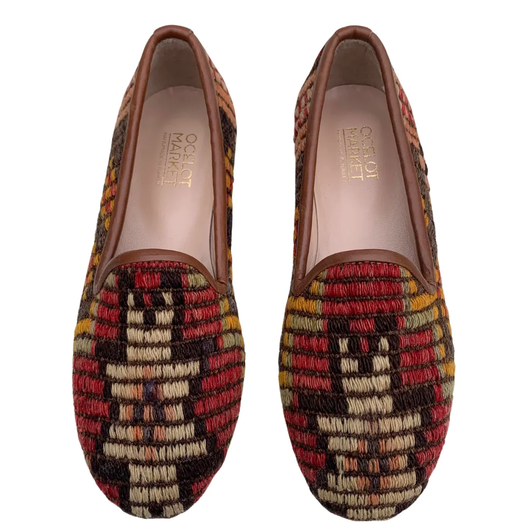 Women's Turkish Kilim Loafers Patterned